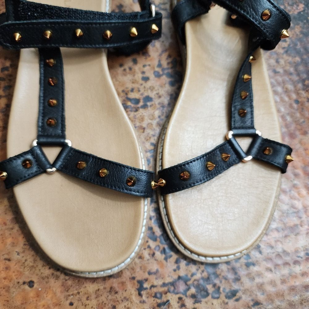 Carvela 'Kilter' Black Studded Leather Sandals - Picture 9 of 16